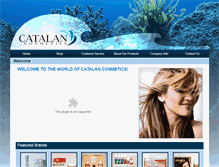 Tablet Screenshot of catalancosmetics.com